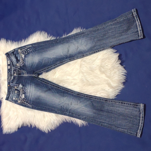 Miss Me Slim Bootcut Jeans size 26 - Picture 2 of 11